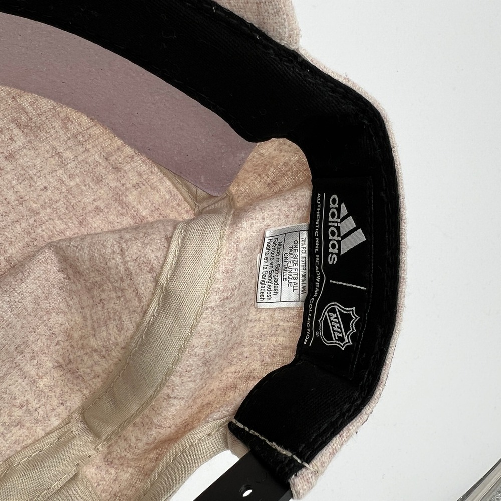 Adidas Philadelphia Flyers NHL Womens Cadet Military Hat Oatmeal Wool‎ Blend - Picture 6 of 7